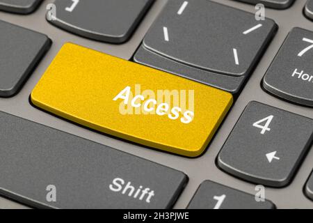 Computer notebook keyboard with Access key Stock Photo