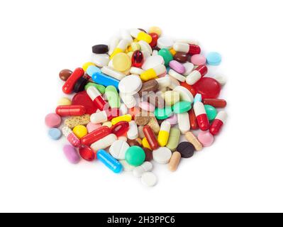 Heap of pills Stock Photo