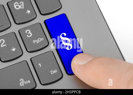Computer keyboard with paragraph key Stock Photo