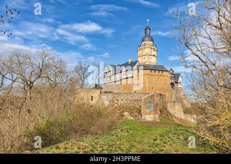 Falkenstein Castle in the Harz Mountains Stock Photo