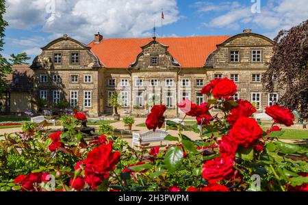 Pictures from the Blankenburg Harz Castle Park Stock Photo