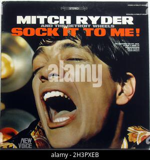 1960s  Mitch Ryder and the Detroit Wheels Sock It to Me Lp Record Album Original Vintage Vinyl A Stock Photo