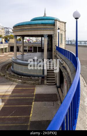 EASTBOURNE, EAST SUSSEX, UK - MAY 3 : View of the Bandstand in Eastbourne on May 3, 2021. One unidentified person Stock Photo