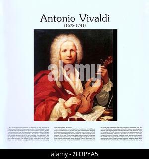 Vivaldi Concerti 5-12, Op8 Il cimento dell'armonia e dell'inventione, Op 8 - Standage Pinnock MHS 2 - Classical Music Vintage Vinyl Record Stock Photo