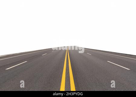 Road isolated on white Stock Photo