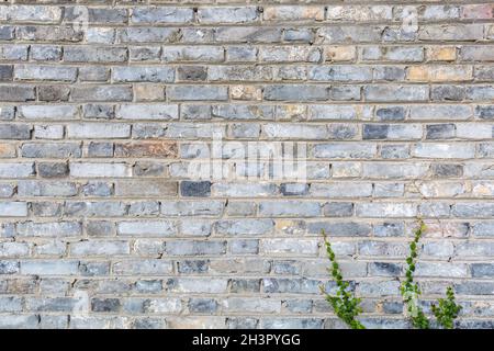 Gray brick wall background Stock Photo