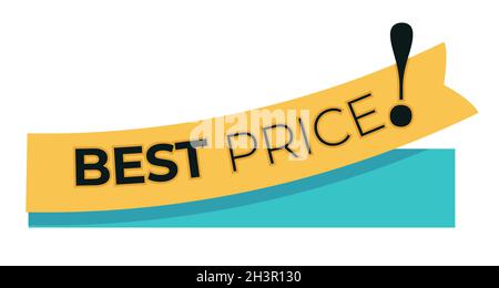 Best price and special offer tag, discount isolated icon Stock Vector