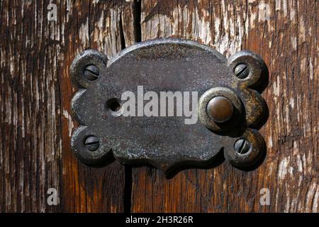 Antique doorbell Stock Photo