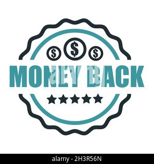 Shopping certificate, money back guarantee isolated icon Stock Vector