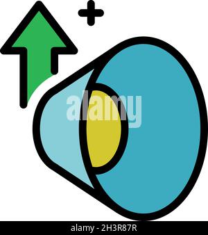 Operating system volume up icon, outline style Stock Vector Image & Art ...