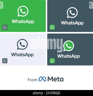 Metavers all apps icons logos , faceook, instagram messenger, portal, facebook portal, oculus, facebook apps, meta apps, from meta, from facebook, app Stock Vector