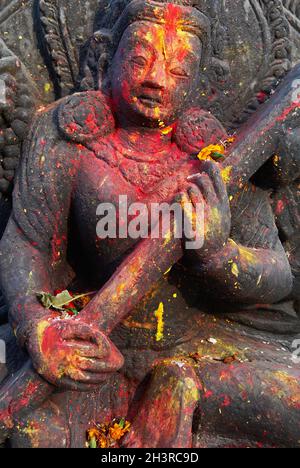 Nepal. Kathmandu valley. Hindu Temple of Gokarna Mahadev. Stock Photo