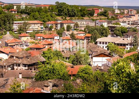 Lovech, Bulgaria Old town houses, Varosha Stock Photo