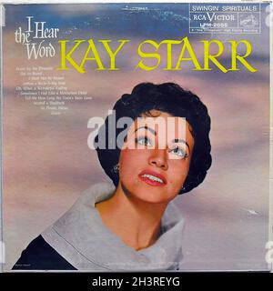 1950s  Kay Starr I Hear the Word Original Vintage Vinyl Record Album Lp Stock Photo