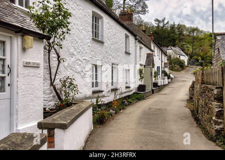 HELSTON, CORNWALL, UK - MAY 14 : Typical homes in Helston, Cornwall on May 14, 2021 Stock Photo