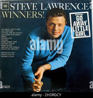 Steve Lawrence 1960s Record Lp Album Original Vintage Vinyl Music Stock Photo