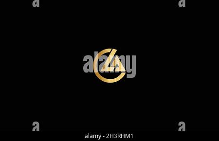 LETTERS LA LOGO DESIGN WITH NEGATIVE SPACE EFFECT FOR ILLUSTRATION USE Stock Vector