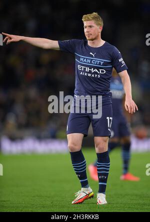 Kevin De Bruyne of Manchester City, during the Premier League match ...