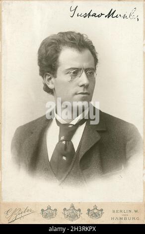 Gustav Mahler - Photo portrait by Leonhard Berlin-Bieber - 1893 Stock Photo