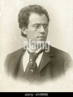 Gustav Mahler - Photo portrait by Leonhard Berlin-Bieber - 1893 Stock Photo