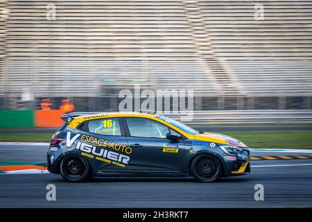 Monza, Italy. 30th Oct, 2021. 16 VIGUIER Lionel (FRA), TB2S, Clio Cup Europe, action during the 13th round of the Clio Cup Europe 2021, from October 29 to 31, 2021 on the Autodromo Nazionale di Monza, in Monza, Italy - Photo Alexandre Guillaumot / DPPI Credit: DPPI Media/Alamy Live News Stock Photo