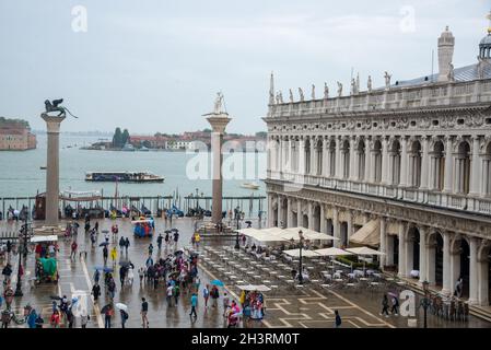 aerial view of San Marco square in Venice, Italy Stock Photo