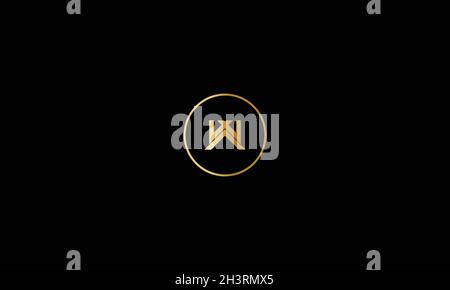LETTERS WA LOGO DESIGN WITH NEGATIVE SPACE EFFECT FOR ILLUSTRATION USE Stock Vector