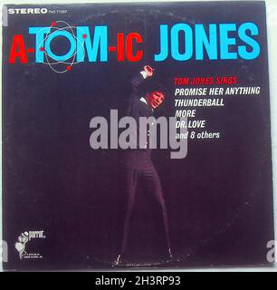 Tom Jones Atomic Jones Lp Record Album Original Vintage 1960s Vinyl A Stock Photo