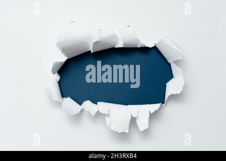 Abstract plain tear paper showing background conspectus flat sheet presenting another backdrop Outline pad exhibiting real histo Stock Photo