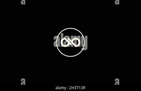 LETTERS AB LOGO DESIGN WITH NEGATIVE SPACE EFFECT FOR ILLUSTRATION USE Stock Vector