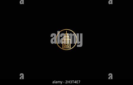 REALESTATE LOGO DESIGN WITH NEGATIVE SPACE EFFECT FOR ILLUSTRATION USE Stock Vector