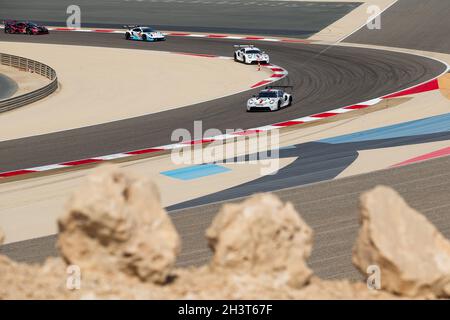 92 Estre Kevin (fra), Jani Neel (che), Porsche GT Team, Porsche 911 RSR - 19, action during the 6 Hours of Bahrain, 5th round of the 2021 FIA World Endurance Championship, FIA WEC, on the Bahrain International Circuit, from October 28 to 30, 2021 in Sakhir, Bahrain - Photo: Joao Filipe/DPPI/LiveMedia Stock Photo