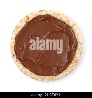 Rice cakes with chocolate Stock Photo