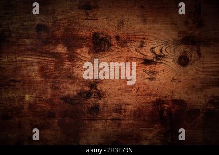 Dark rustic wooden background, abstract brown board surface Stock Photo