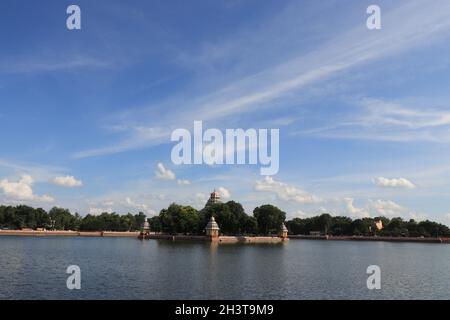 Madurai Teppakulam Stock Photo