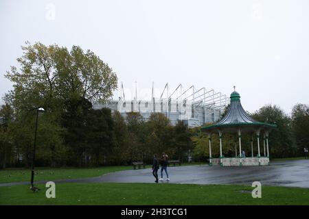 NEWCASTLE UPON TYNE, UK. OCT 30TH General view during the Premier League match between Newcastle United and Chelsea at St. James's Park, Newcastle on Saturday 30th October 2021. (Credit: Will Matthews | MI News) Credit: MI News & Sport /Alamy Live News Stock Photo