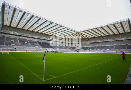 Newcastle, UK. 30th Oct, 2021. 30th October 2021; St James Park, Newcastle upon Tyne, England; EPL Premier League football, Newcastle United versus Chelsea; General view of St James Park before kick off Credit: Action Plus Sports Images/Alamy Live News Stock Photo