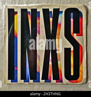 1980s  Original Vintage Vinyl Record 7 Inch Single 1985 Inxs This Time (Front) Stock Photo