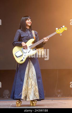 San Francisco USA. 29th Oct 2021. Laura Lee of Khruangbin during