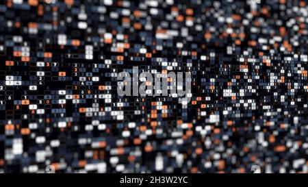 Colorful abstract background with plenty of columns with digits ...