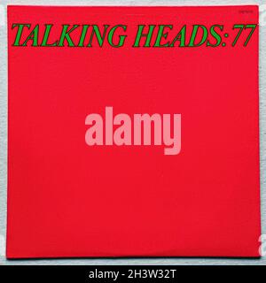 Talking Heads '77 Lp (1977) - Original Vinyl Record Stock Photo