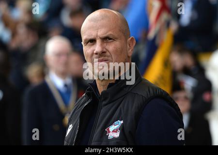 Colchester, UK. 15th July, 2012. Manager of Scunthorpe United, Neil Cox - Colchester United v Scunthorpe United, Sky Bet League Two, JobServe Community Stadium, Colchester, UK - 30th August 2021 Editorial Use Only - DataCo restrictions apply Credit: MatchDay Images Limited/Alamy Live News Stock Photo