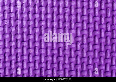 purple color rubber textured mat, seamless background surface, macro Stock Photo