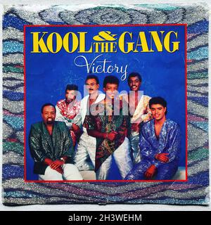 Kool & the Gang (1986) Victory - Original Vinyl Record Stock Photo