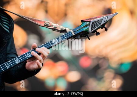 San Francisco, United States. 29th Oct, 2021. SAN FRANCISCO, CALIFORNIA - OCTOBER 29: The Hu performs during the 2021 Outside Lands Music and Arts festival at Golden Gate Park on October 29, 2021 in San Francisco, California. (Photo by Chris Tuite/ImageSPACE) Credit: Imagespace/Alamy Live News Stock Photo