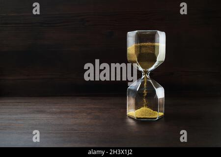 Hourglass. Time concept Stock Photo