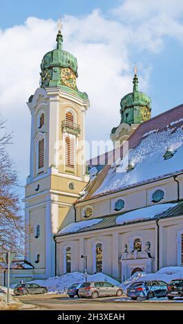 Catholic parish church St. Peter and Paul, Lindenberg i. AllgÃ¤u Stock Photo