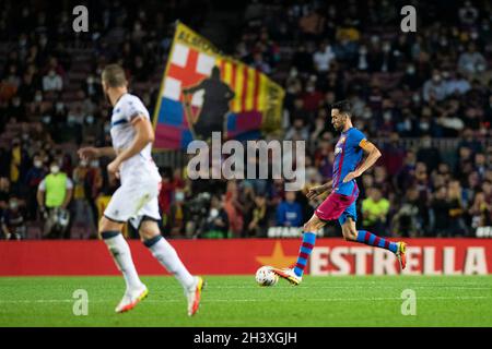 30th October 2021; Nou Camp, Barcelona, Spain: La Liga football, FC
