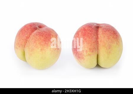 Peach isolated on white Stock Photo