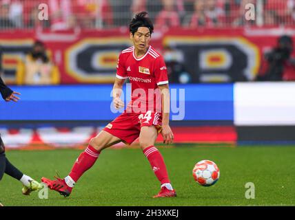 Genki Haraguchi, Union Berlin 24  in the match 1.FC UNION BERLIN - FC BAYERN MUENCHEN 2-5 1.German Football League on October 30, 2021 in Berlin, Germany. Season 2021/2022, matchday 10, 1.Bundesliga, FCB, München, 10.Spieltag. Photographer: Peter Schatz   - DFL REGULATIONS PROHIBIT ANY USE OF PHOTOGRAPHS as IMAGE SEQUENCES and/or QUASI-VIDEO -